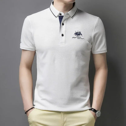 Embroidered Casual Polo Shirt