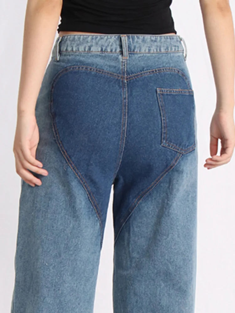 Flora Fusion High Waist Patch Jeans