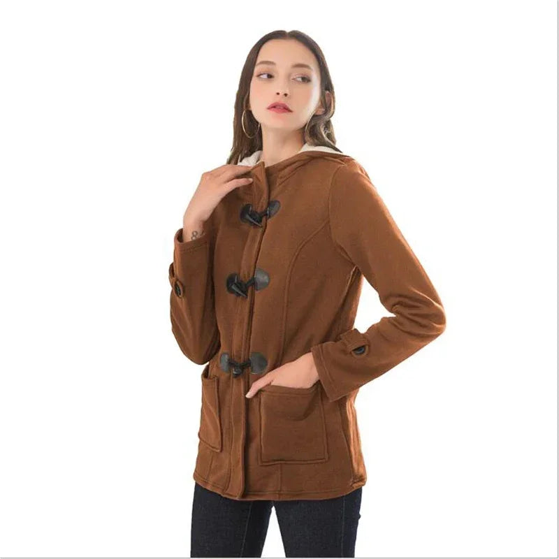 Hooded Zip Up Overcoat