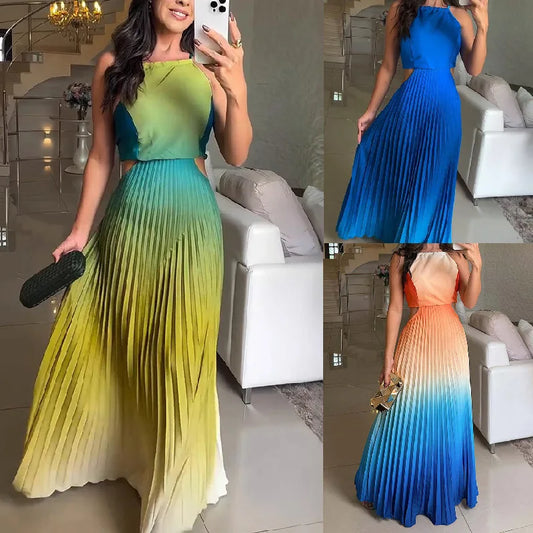 Elegance Flow Sleeveless Maxi Dress