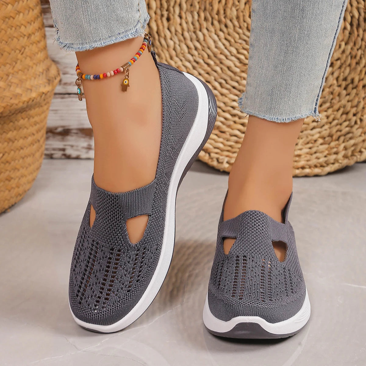 BreezeWalk Knit Mesh Sneakers