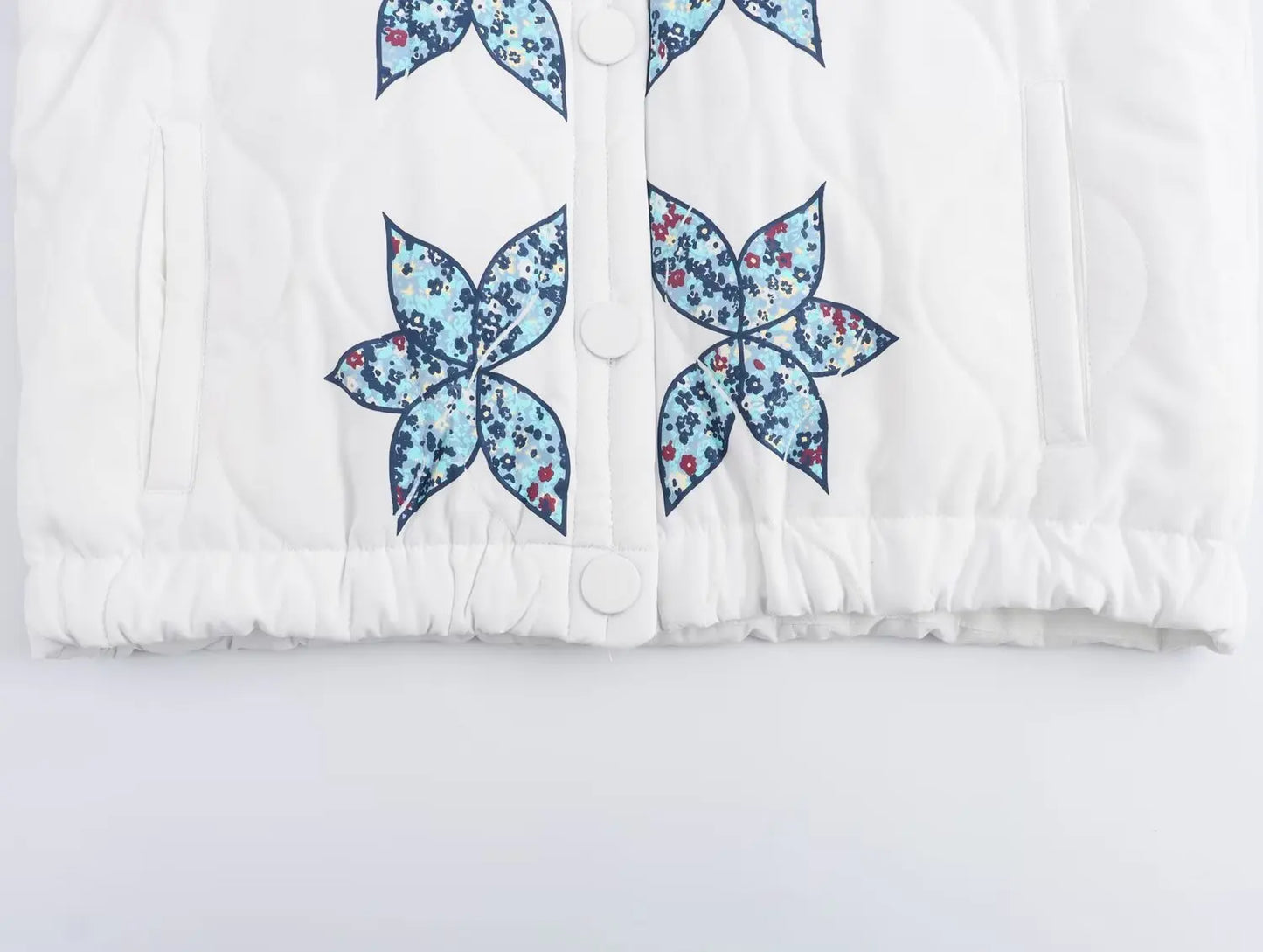 BloomNest Quilted Bomber Jacket