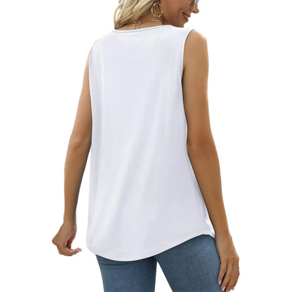 Sleeveless Round Neck Top
