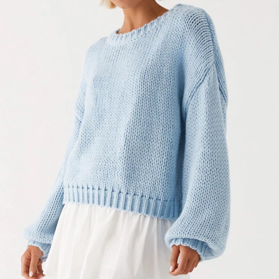 CozyHue Premium Knit Pullover Sweater