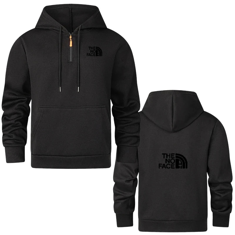 Men's Semi Zipper Casual Hoodie