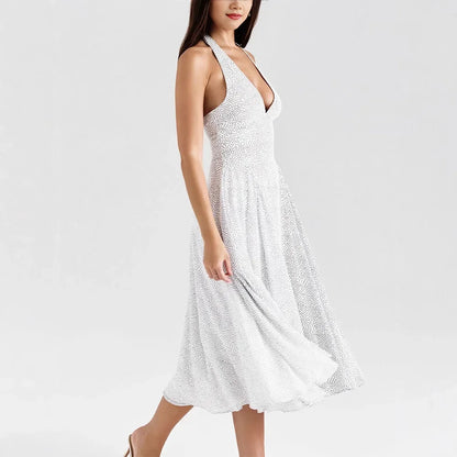 Elegant Halter Evening Dress