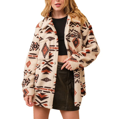 ArtiFolk Vintage Ethnic Print Coat