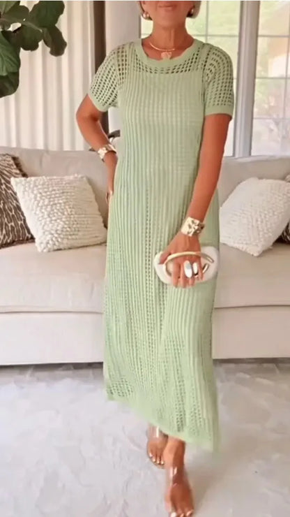 Lace Hollow Out Two-Piece Dress