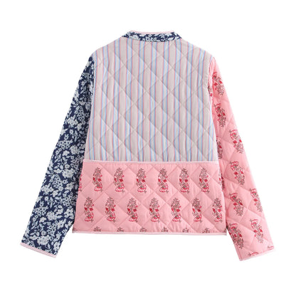 Blossom Muse Patchwork Cotton Jacket