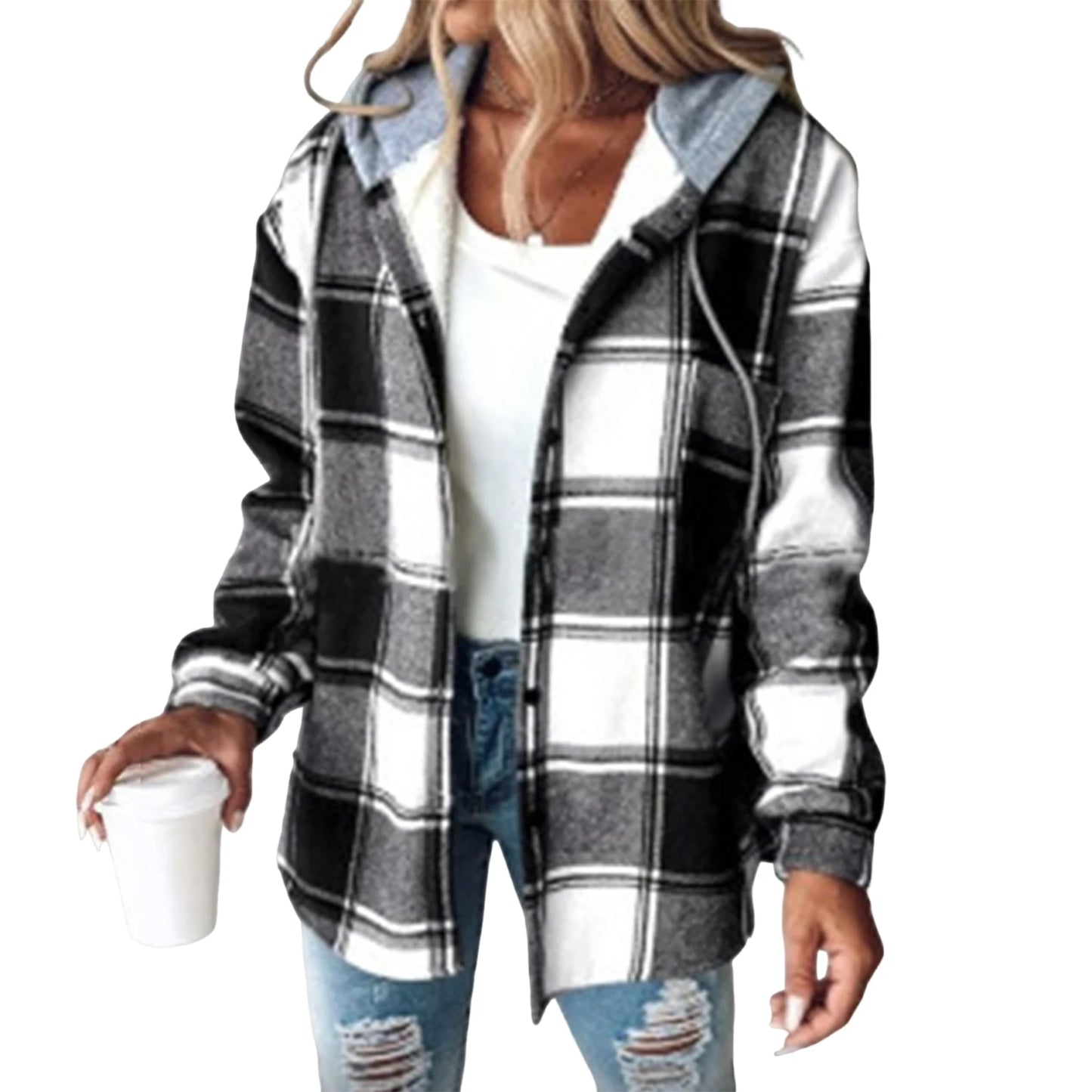 Plaid Street Style Hoodie
