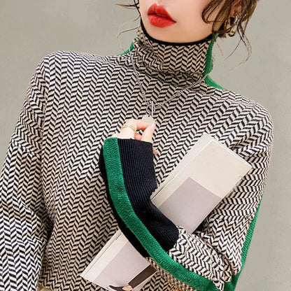 Elegant Slim Fit Turtleneck Sweater