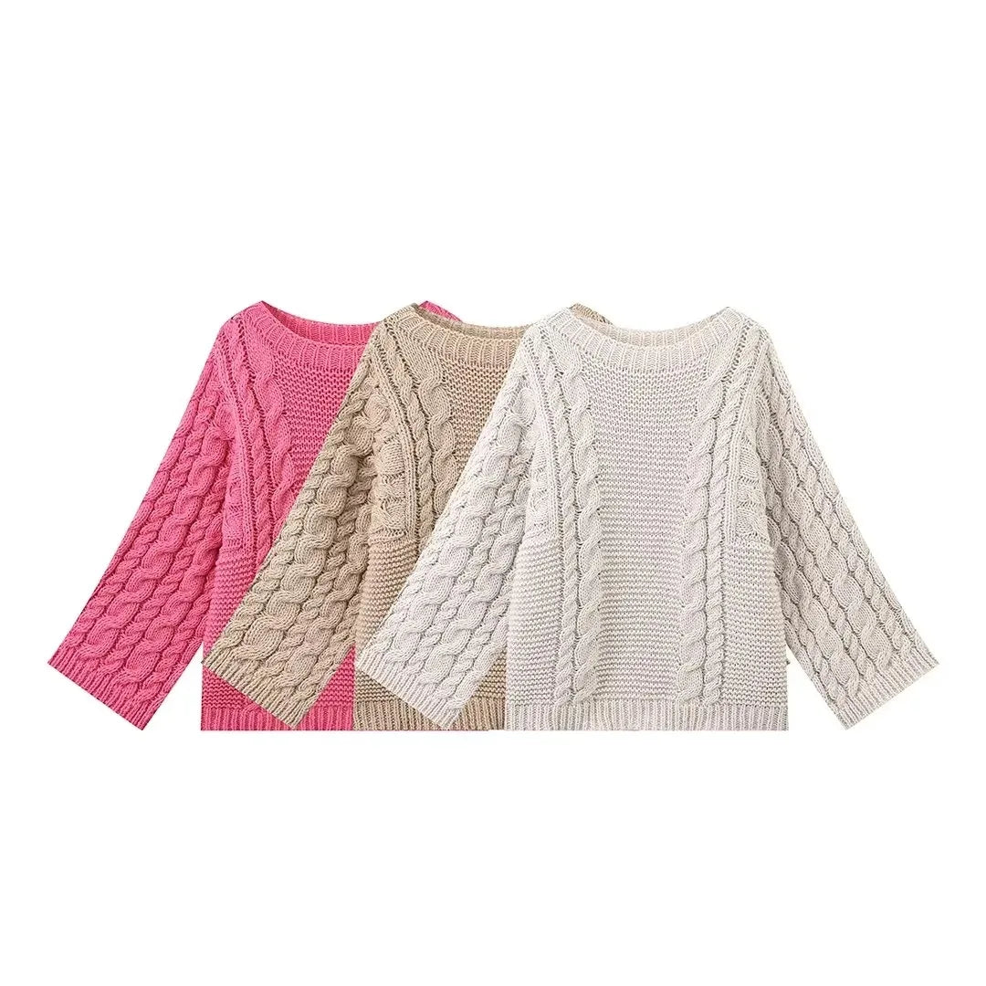 Twist Loom Chunky Knit Pullover Sweater