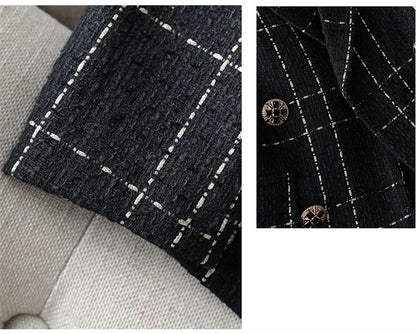 Pearl Tweed Elegant Suit Blazer