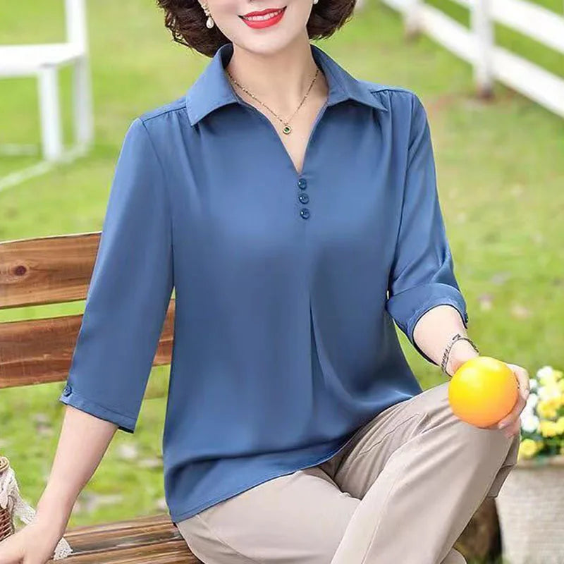 Breeze Soft Half Sleeve Blouse