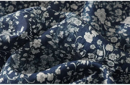 Blue & White Floral Lantern Shirt