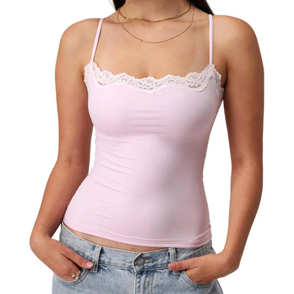 Lace Trim Slim Fit Camisole