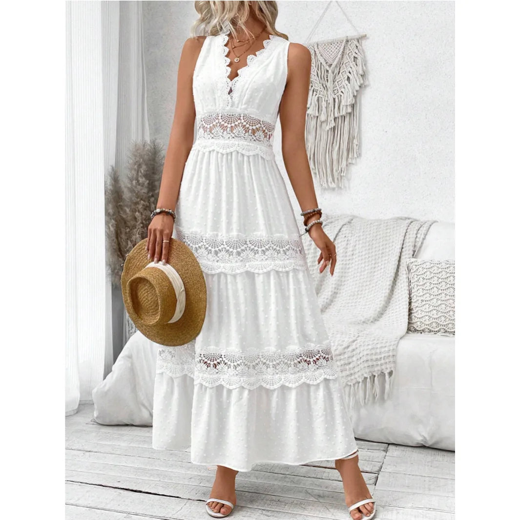 Elegant Lace Bohemian Dress