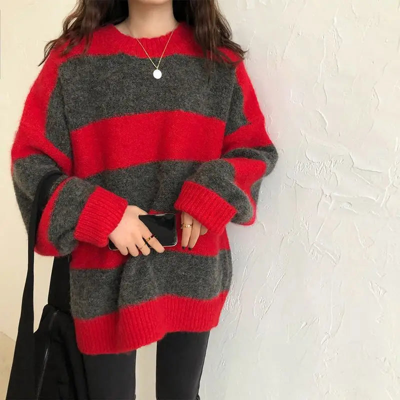 Women’s Oversized Striped Sweater