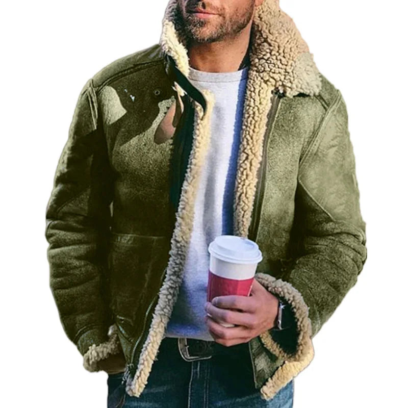 Men's Thick Winter Coat — Fashion Turn-Down Collar