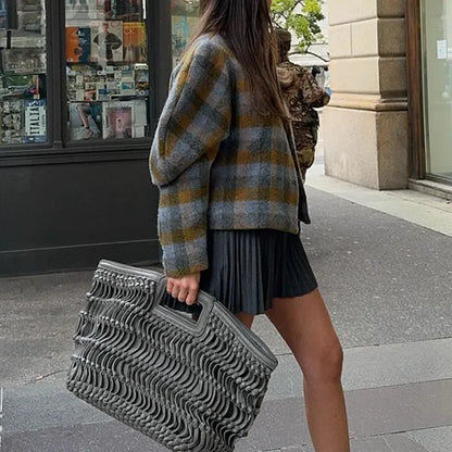 Tweed Muse Double Button Short Jacket