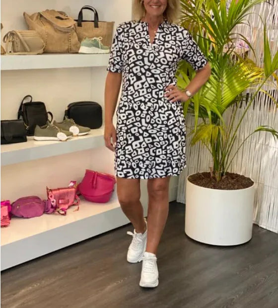 Floral V-Neck Loose Summer Dress