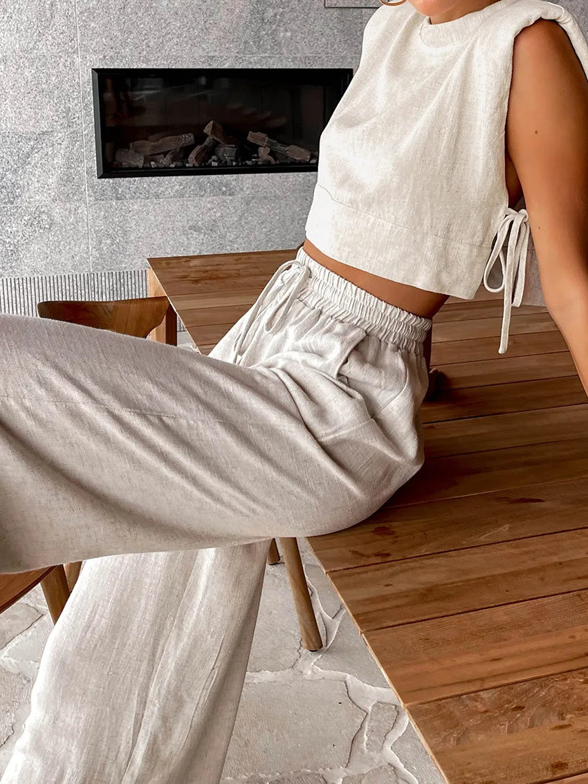 Chic Harmony Wide-Leg Pant Set
