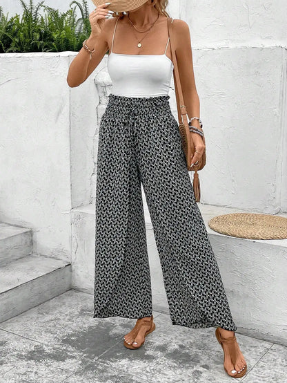 Petal Whisper Wide Leg Pants