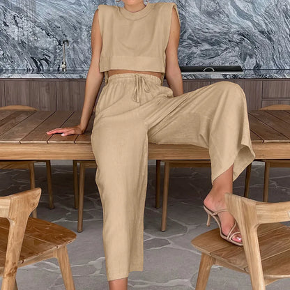 Chic Harmony Wide-Leg Pant Set