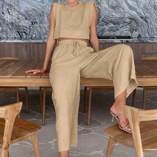 Chic Harmony Wide-Leg Pant Set