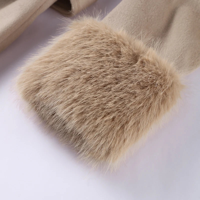 Luxury Woolen Fur Jacket