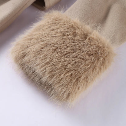 Luxury Woolen Fur Jacket