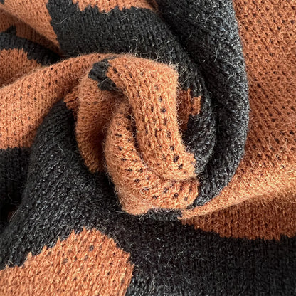 Stripe Craft Patchwork Knit Pullover