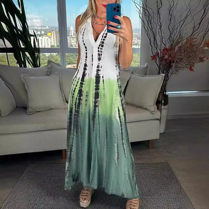 Stylish Sleeveless Panel Pocket Dress