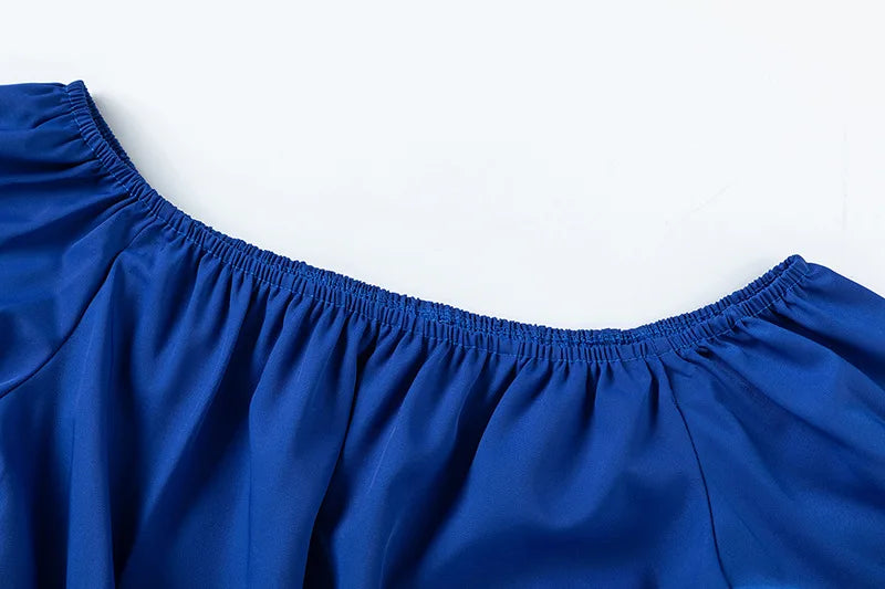 Luxe Curve One-Shoulder Pants Set