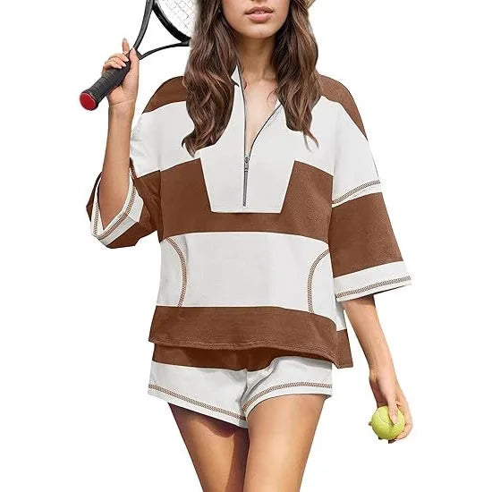 Vibe Play Striped Breeze Coord Set