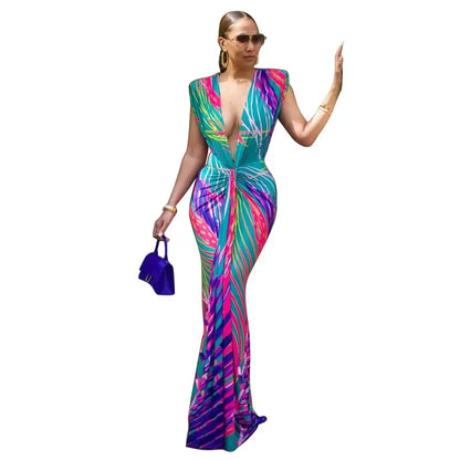 Spring Luxe V-Neck Ruffle Dress