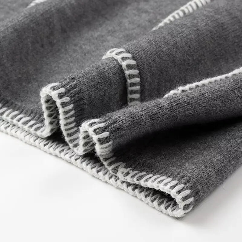 Retro Ease V-Neck Knit Jumper