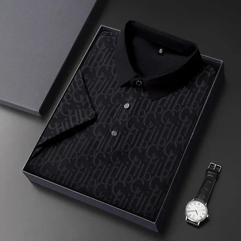 Printed Business Casual Polo