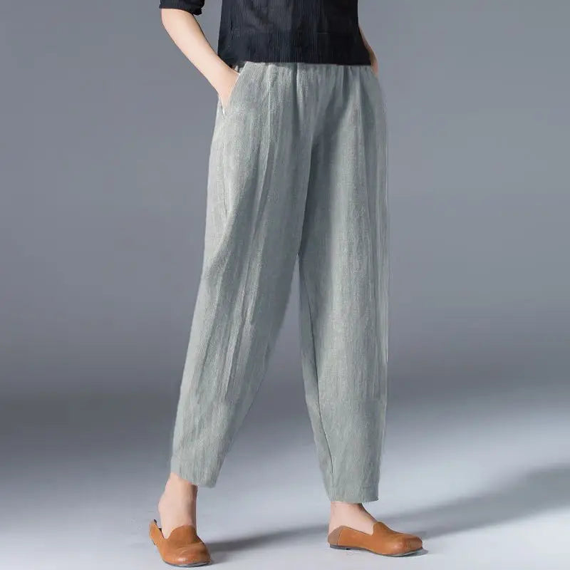 Breezy Ease Cotton Harem Pants