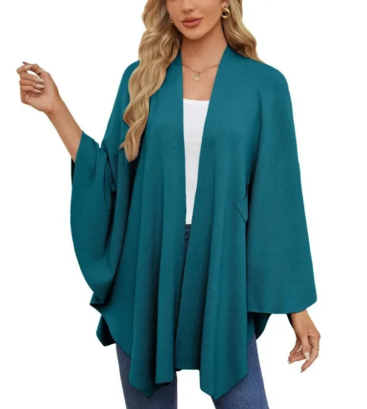 Soft V-Neck Shawl Wrap