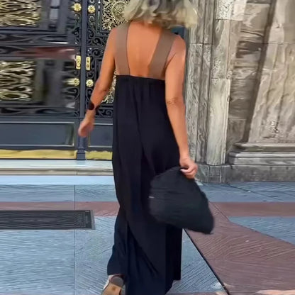Sleeveless Patchwork Dress