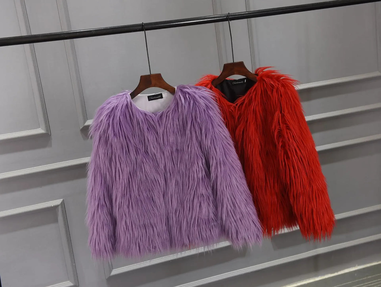 Cozy Pelt Faux Fur Button Coat
