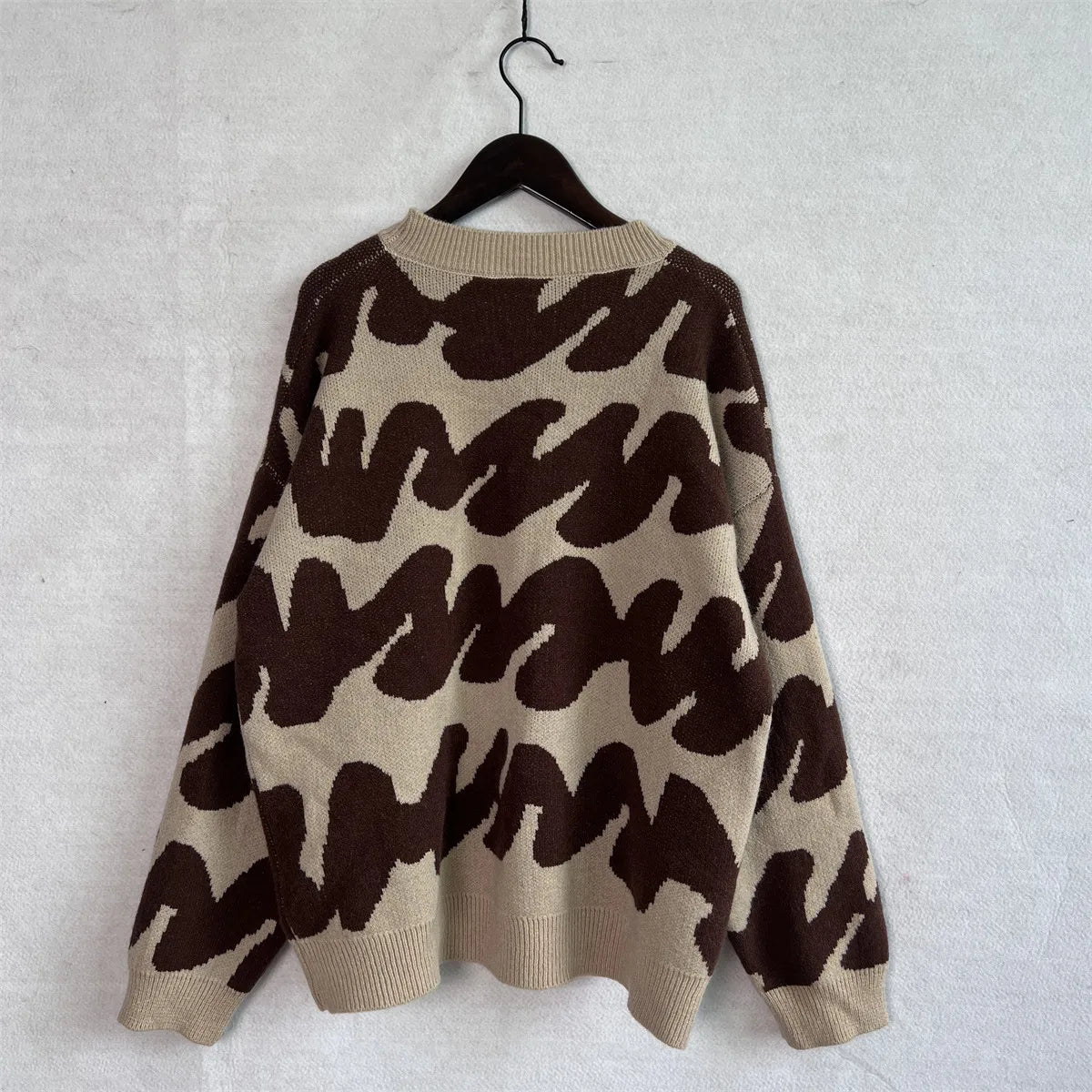 Stripe Craft Patchwork Knit Pullover