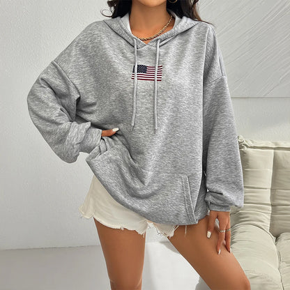 Urban Drift Flag Print Hoodie