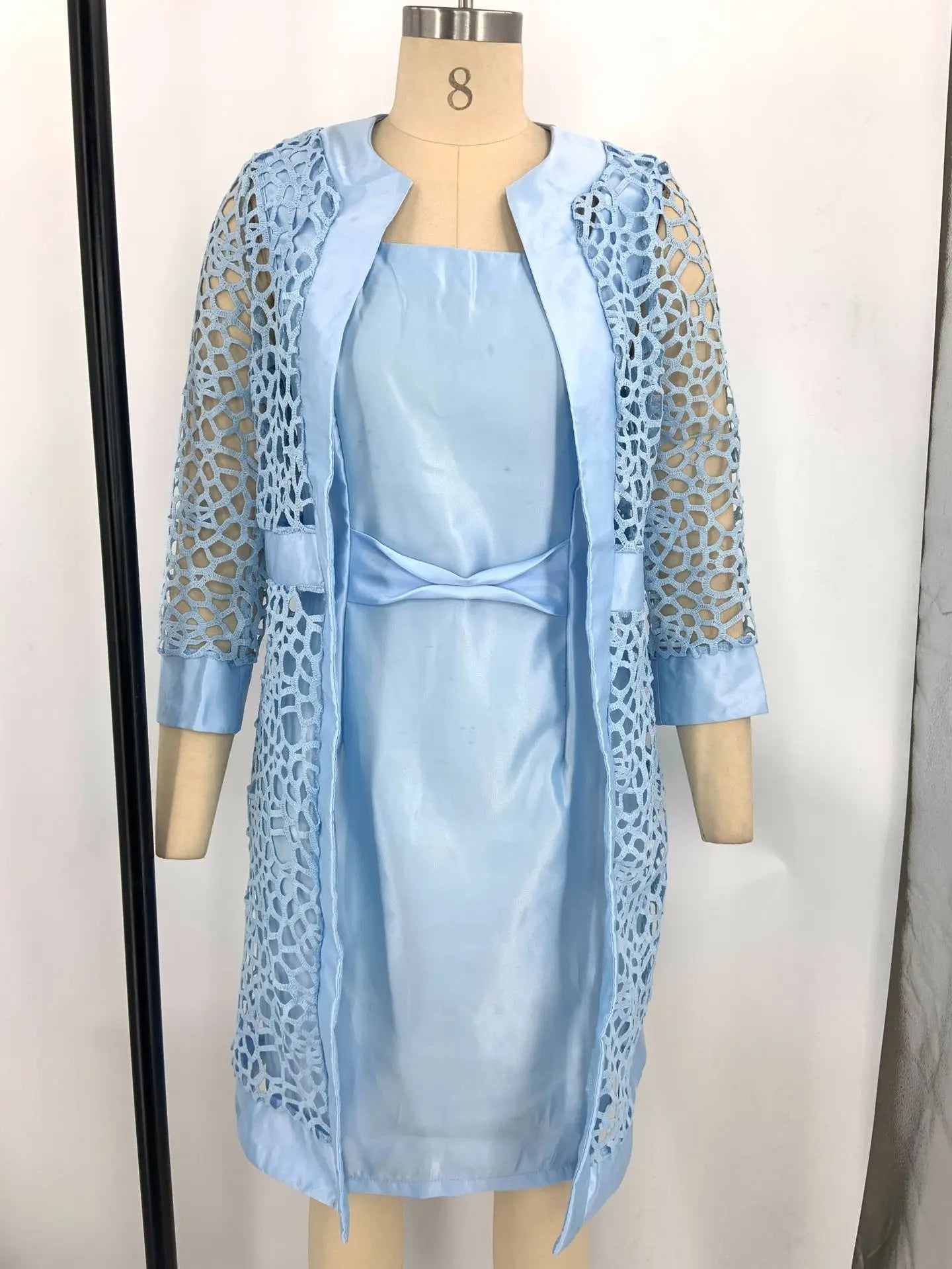 Lace Embrace Two-Piece Dress Set