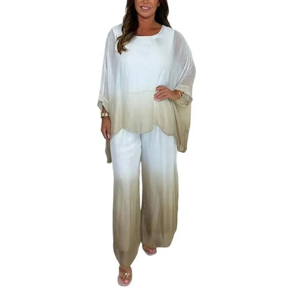 Chiffon Gradient Two-Piece Set