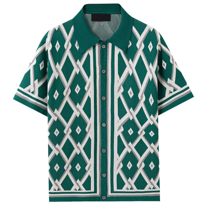 Retro Breeze Silk Longline Shirt