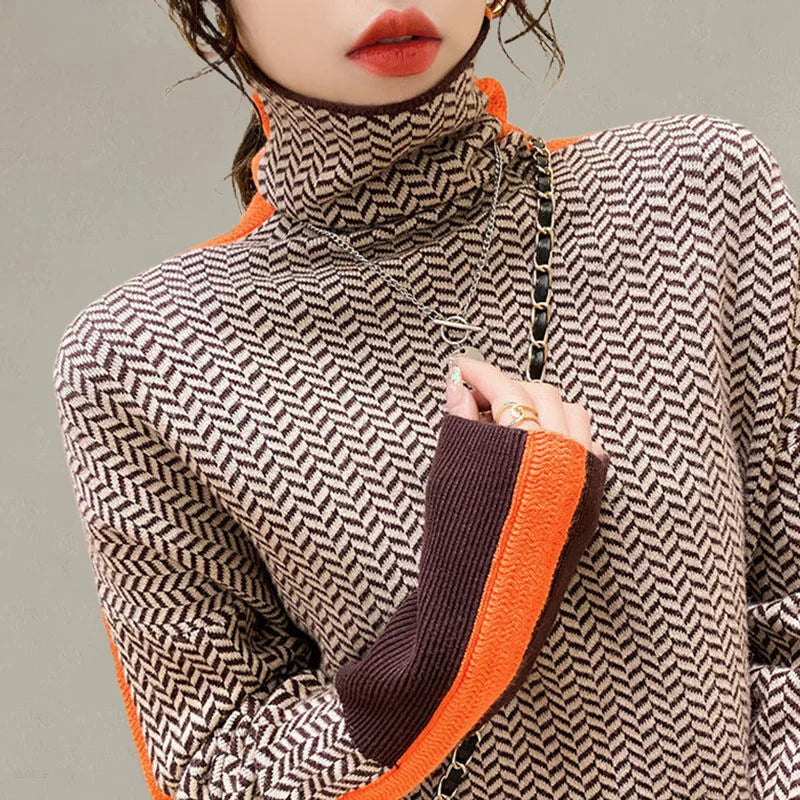 Elegant Slim Fit Turtleneck Sweater