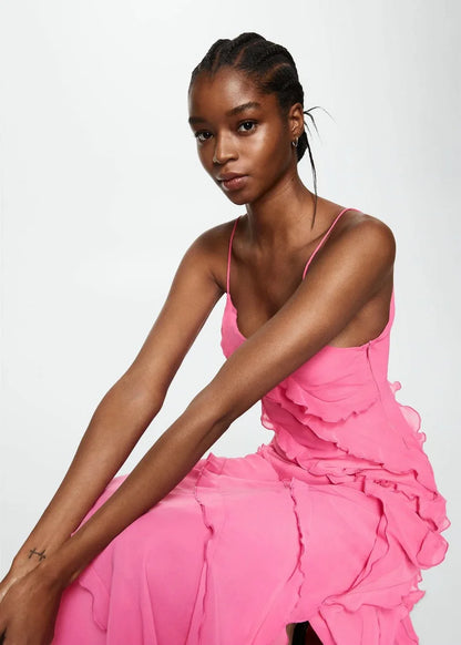 Open-Back Slimming Maxi Dress