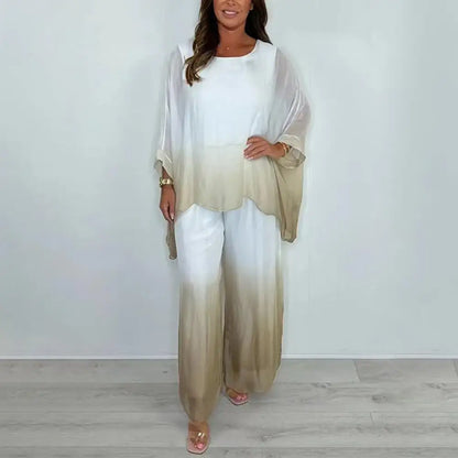 Chiffon Gradient Two-Piece Set